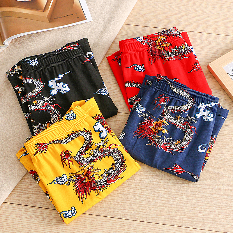 กางเกงบ็อกเซอร์ผู้ชายลายมังกร  - Boxer Brief Pack Cotton บทวิจารณ์และราคา