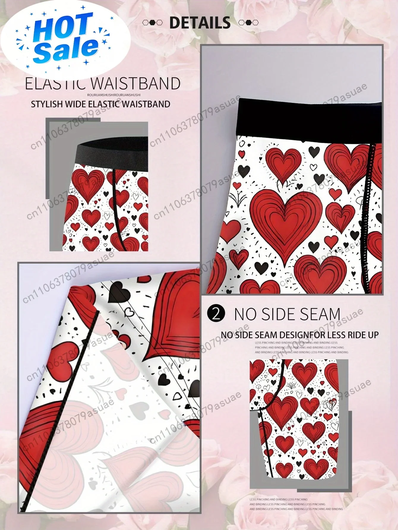 กางเกงบ็อกเซอร์พิมพ์ลายหัวใจสำ - Quick Dry Underwear บทวิจารณ์และราคา